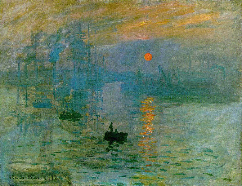 Impression: Sunrise by Claude Monet, 1872