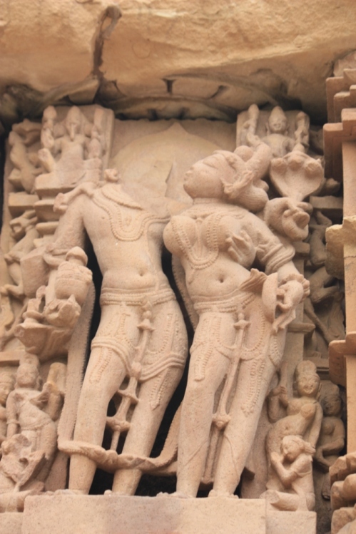 Title: "A kiss so good his head exploded"  Taken at Khajuraho on October 22, 2015